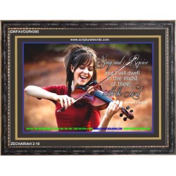 SING AND REJOICE   Custom Framed Bible Verse   (GWFAVOUR4395)   