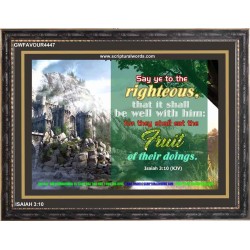 SAY YE TO THE RIGHTEOUS   Printable Bible Verses to Framed   (GWFAVOUR4447)   
