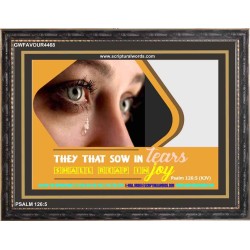 SOW IN TEARS   Bible Verses Frame for Home Online   (GWFAVOUR4468)   