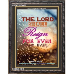 REIGN FOR EVER   Contemporary Christian Wall Art Frame   (GWFAVOUR4493)   