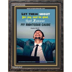 MY RIGHTEOUS CAUSE   Religious Art Frame   (GWFAVOUR4506)   