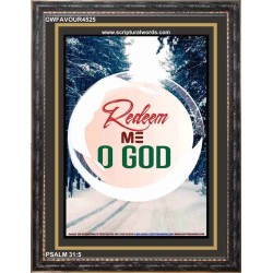 REDEEM ME O GOD   Bible Verses Wall Art Acrylic Glass Frame   (GWFAVOUR4525)   