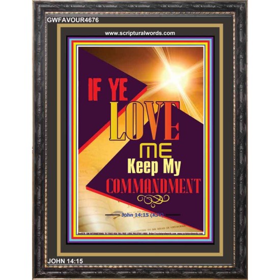 LOVE ME   contemporary Christian Art Frame   (GWFAVOUR4676)   