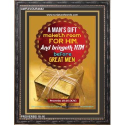 MAKETH ROOM FOR HIM   Contemporary Christian Wall Art Frame   (GWFAVOUR4682)   