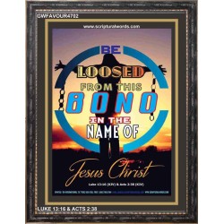 THE NAME OF JESUS CHRIST   Biblical Art Acrylic Glass Frame   (GWFAVOUR4702)   