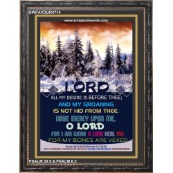 ALL MY DESIRE IS BEFORE THEE   Acrylic Glass framed scripture art   (GWFAVOUR4714)   
