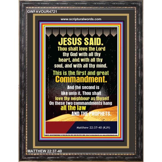 LOVE THY NEIGHBOUR   Bible Verses Wall Art Acrylic Glass Frame   (GWFAVOUR4721)   