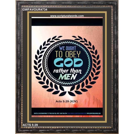 OBEY GOD   Wall Art Poster   (GWFAVOUR4734)   