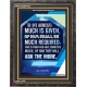 WHOMSOEVER MUCH IS GIVEN   Inspirational Wall Art Frame   (GWFAVOUR4752)   