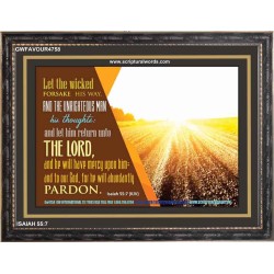 WICKEDNESS   Contemporary Christian Wall Art   (GWFAVOUR4758)   