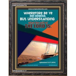 THE WILL OF THE LORD   Custom Framed Bible Verse   (GWFAVOUR4778)   