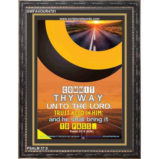 TRUST ALSO IN HIM   Inspirational Bible Verses Framed   (GWFAVOUR4781)   