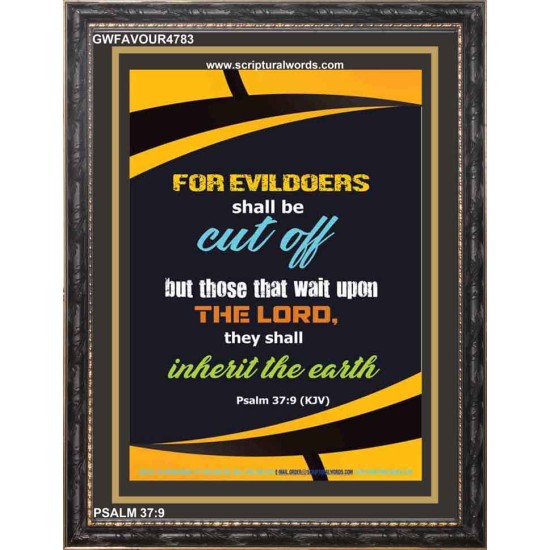 WAIT UPON THE LORD   Inspirational Bible Verse Frame   (GWFAVOUR4783)   