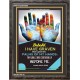 PALMS OF MY HANDS   Bible Verse Framed for Home Online   (GWFAVOUR4808)   