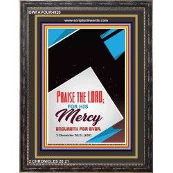 PRAISE THE LORD FOR HIS MERCY   Contemporary Christian Paintings Acrylic Glass frame   (GWFAVOUR4920)   