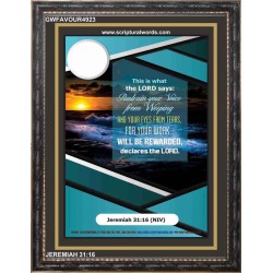 REFRAIN YOUR VOICE FROM WEEPING   Framed Picture   (GWFAVOUR4923)   