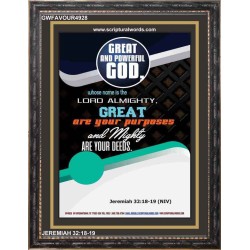 MIGHTY ARE YOUR DEEDS   Contemporary Christian Wall Art   (GWFAVOUR4928)   