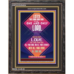 ONE AND ONLY LORD   Framed Guest Room Wall Decoration   (GWFAVOUR4934)   