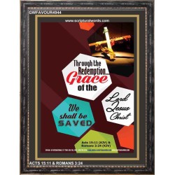 WE SHALL BE SAVED   Inspiration Wall Art Frame   (GWFAVOUR4944)   "33x45"