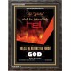 THE WICKED SHALL BE TURNED INTO HELL   Large Frame Scripture Wall Art   (GWFAVOUR4994)   