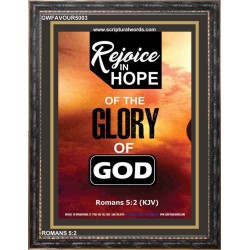 REJOICE IN HOPE   Framed Scripture Dcor   (GWFAVOUR5003)   