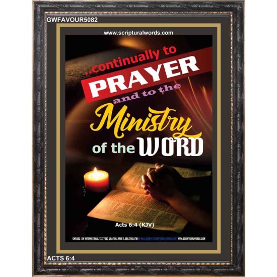 MINISTRY OF THE WORD   Scripture Art Prints   (GWFAVOUR5082)   