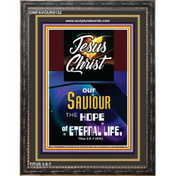 OUR SAVIOUR THE HOPE OF ETERNAL LIFE   Inspirational Wall Art Poster   (GWFAVOUR5132)   