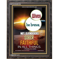 NOT SLANDERERS SOBER FAITHFUL IN ALL THINGS   Bible Scriptures on Forgiveness Acrylic Glass Frame   (GWFAVOUR5139)   