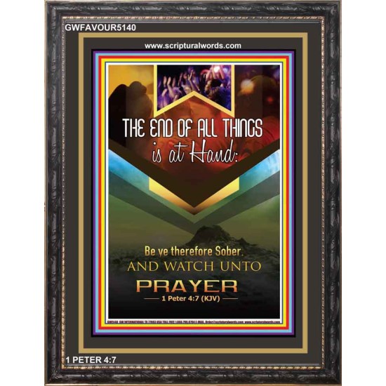 WATCH UNTO PRAYER   Portrait of Faith Wooden Framed   (GWFAVOUR5140)   