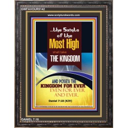 POSSESS THE KINGDOM FOR EVER   Christian Paintings Acrylic Glass Frame   (GWFAVOUR5142)   