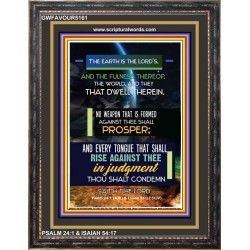 NO WEAPON THAT IS FORMED AGAINST THEE SHALL PROSPER   Bible Verses Frame for Home   (GWFAVOUR5161)   