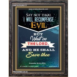 WAIT ON THE LORD   Bible Verses Frame Online   (GWFAVOUR5177)   "33x45"