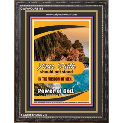 YOUR FAITH   Bible Verses Framed Art Prints   (GWFAVOUR5185)   