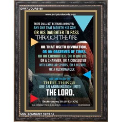 ABOMINATION UNTO THE LORD   Scriptures Wall Art   (GWFAVOUR5190)   "33x45"