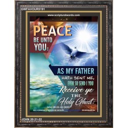 PEACE BE UNTO YOU   Scriptural Wall Art   (GWFAVOUR5191)   