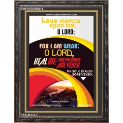 O LORD HEAL ME   Encouraging Bible Verses Frame   (GWFAVOUR5213)   