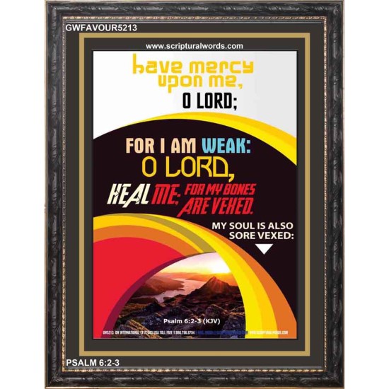 O LORD HEAL ME   Encouraging Bible Verses Frame   (GWFAVOUR5213)   