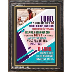 WE REST ON THEE   Frame Bible Verse   (GWFAVOUR5219)   "33x45"