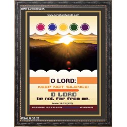 O LORD BE NOT FAR FROM ME   Bible Verse Acrylic Glass Frame   (GWFAVOUR5265)   