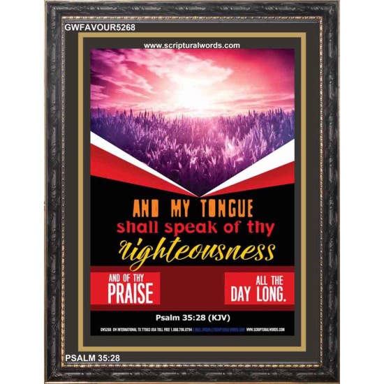 MY TONGUE   Religious Art Frame   (GWFAVOUR5268)   