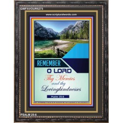 O LORD THY MERCIES   Bible Verse Acrylic Glass Frame   (GWFAVOUR5273)   