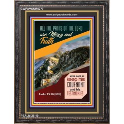 THE PATHS OF THE LORD   Framed Religious Wall Art Acrylic Glass   (GWFAVOUR5277)   