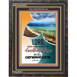 OUR DWELLING PLACE   Contemporary Christian Wall Art Acrylic Glass frame   (GWFAVOUR5291)   