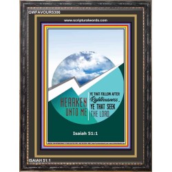 YE THAT SEEK THE LORD   Framed Children Room Wall Decoration   (GWFAVOUR5306)   
