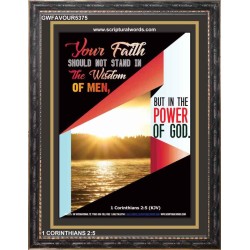 YOUR FAITH   Custom Framed Bible Verse   (GWFAVOUR5375)   "33x45"