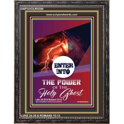 POWER OF THE HOLY GHOST   Printable Bible Verse to Frame   (GWFAVOUR5390)   