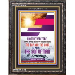 WATCH THEREFORE   Christian Framed Wall Art   (GWFAVOUR5434)   "33x45"