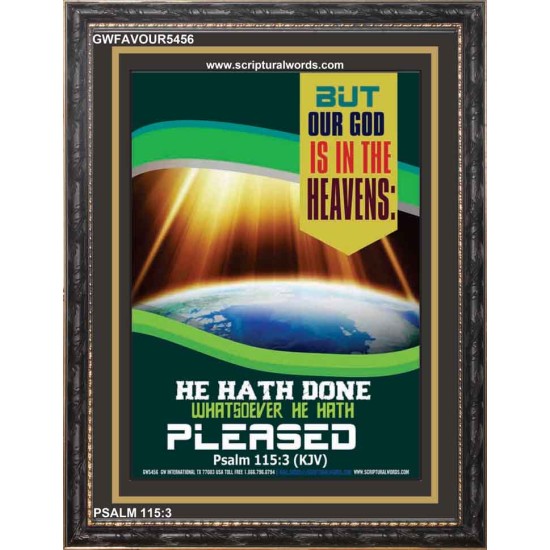 WHATSOEVER HE HATH PLEASED   Frame Bible Verse   (GWFAVOUR5456)   