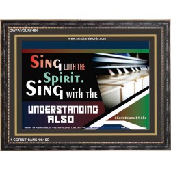 SINGING   Contemporary Christian Wall Art Acrylic Glass frame   (GWFAVOUR5464)   