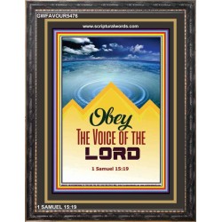 OBEY THE VOICE OF THE LORD   Contemporary Christian Wall Art   (GWFAVOUR5476)   